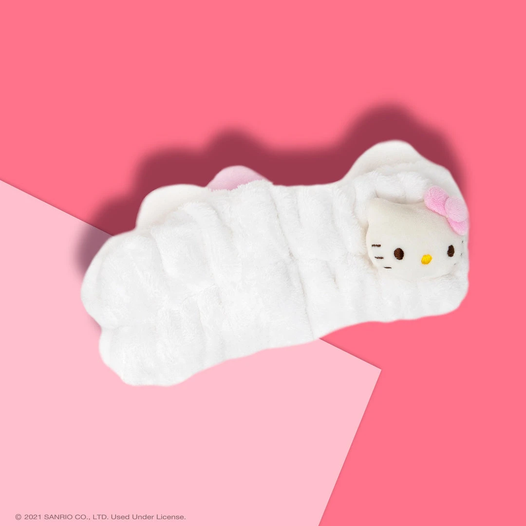 The Crème Shop X Sanrio Plush Spa Headband With Hello Kitty's Signature Bow (Pink) | Cruelty-Free & Vegan New Arrivals 2 The Crème Shop X Sanrio Plush Spa Headband With Hello Kitty's Signature Bow (Pink) | Cruelty-Free & Vegan New Arrivals