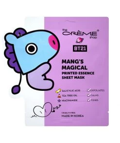 The Crème Shop X BT21 MANG’s MAGICAL Printed Essence Sheet Mask - Infused With Salicylic Acid, Tea Tree, Niacinamide 5 The Crème Shop X BT21 MANG’s MAGICAL Printed Essence Sheet Mask - Infused With Salicylic Acid, Tea Tree, Niacinamide