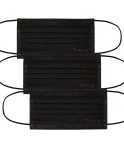 The Crème Shop 3-Ply Protective Face Mask - Black (Disposable) New Arrivals