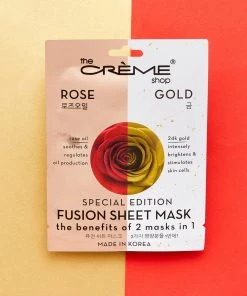 The Crème Shop Rose & Gold Fusion Sheet Mask New Arrivals