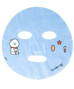 The Crème Shop X BT21 RJ’S RADIANT Printed Essence Sheet Mask - Infused With Retinol, Vitamin C, Squalane