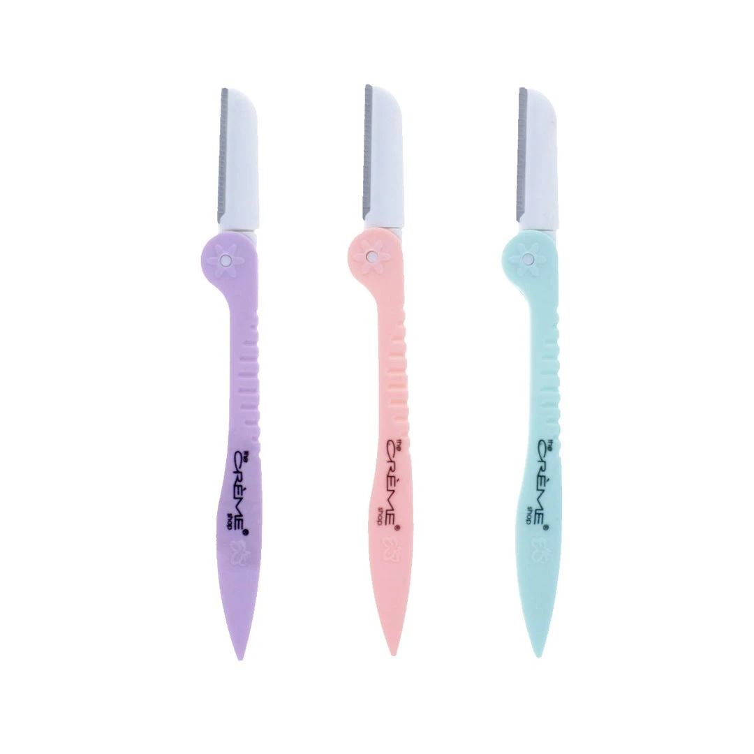 The Crème Shop Foldable Brow & Hair Razors | Cruelty-Free & Vegan 1 The Crème Shop Foldable Brow & Hair Razors | Cruelty-Free & Vegan