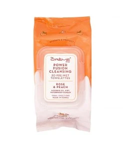 The Crème Shop New Arrivals Power Fusion Cleansing 30 Pre-Wet Towelettes - Rose & Peach
