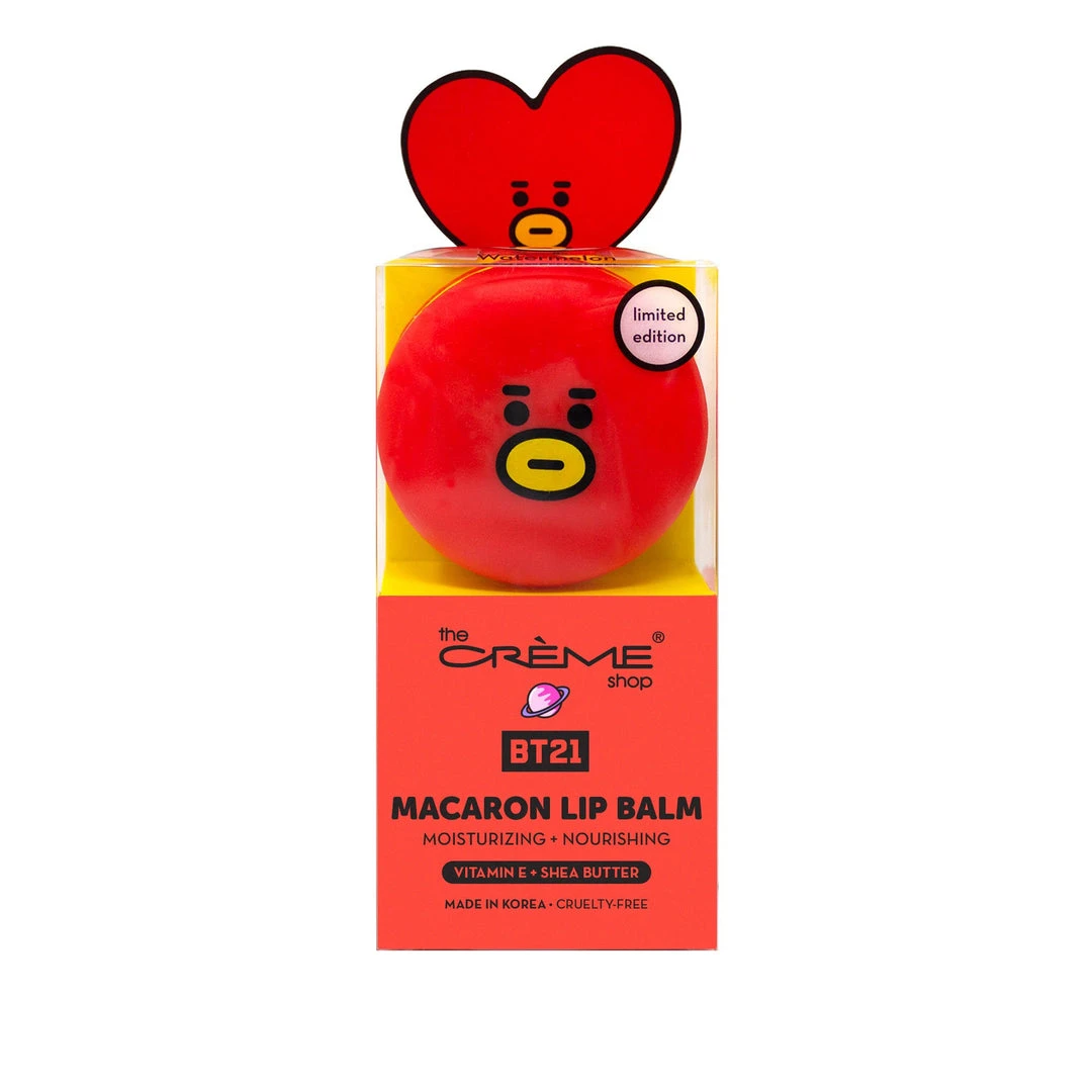 The Crème Shop X BT21 TATA Macaron Lip Balm - Watermelon New Arrivals 2 The Crème Shop X BT21 TATA Macaron Lip Balm - Watermelon New Arrivals