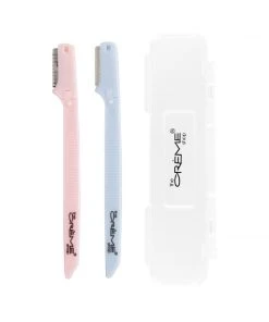 The Crème Shop Portable Precision Razors + Travel Case (Set Of 2)