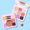 The Crème Shop X LINE FRIENDS CHOCO’S SWEET & LOVELY Eyeshadow Palette | 9 Rosy Multi-Finish Shades