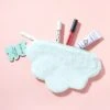 The Crème Shop Teddy Bag Plush Makeup Pouch - Cloud 9