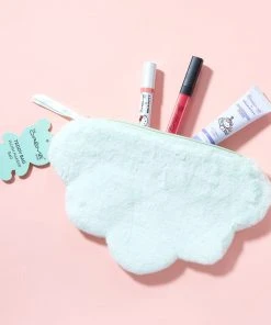 The Crème Shop Teddy Bag Plush Makeup Pouch - Cloud 9