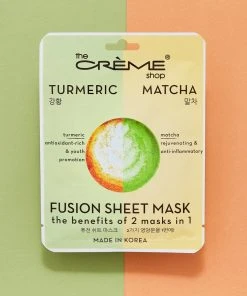 The Crème Shop Turmeric & Matcha Fusion Sheet Mask New Arrivals