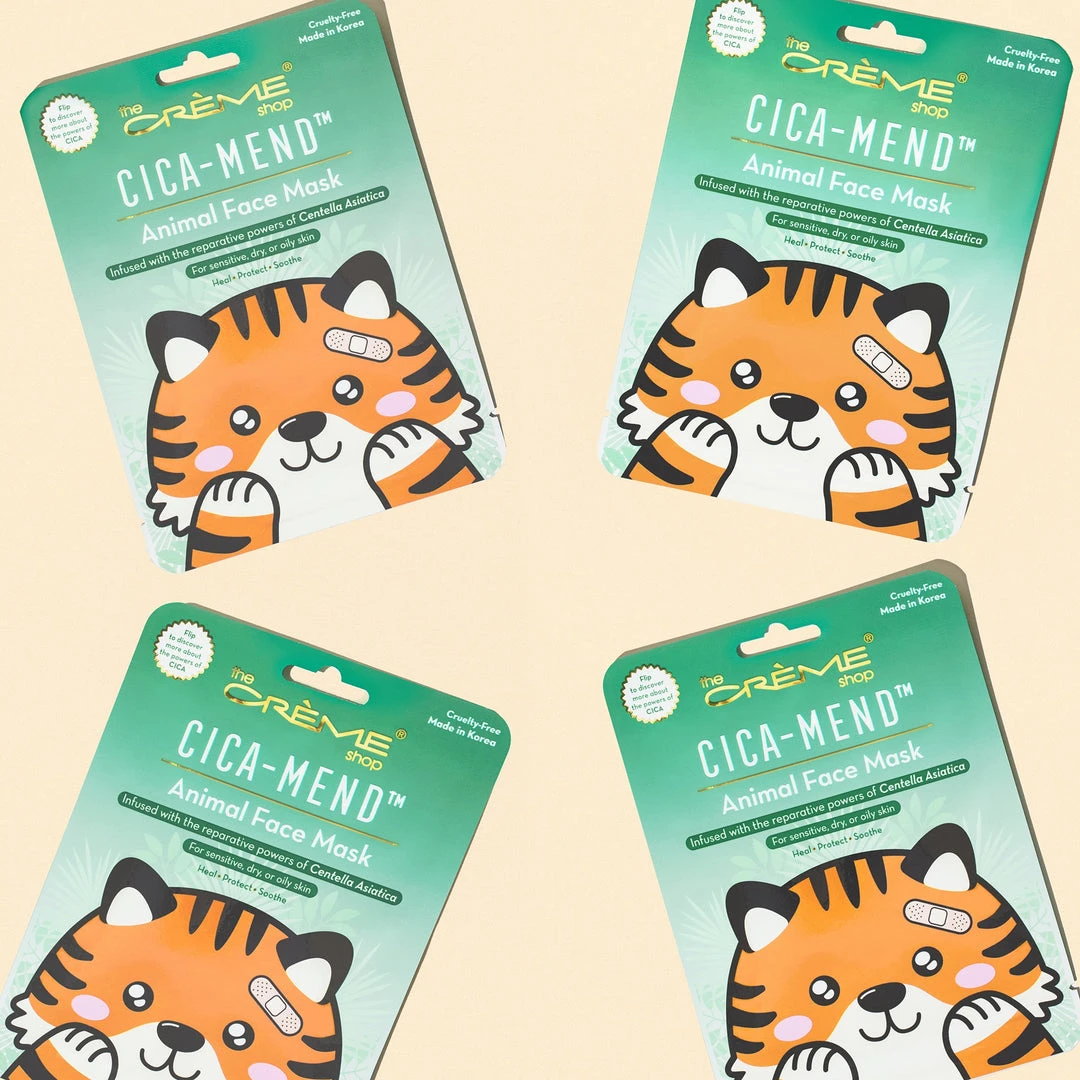 The Crème Shop Skincare Cica-Mend™ - Animated Tiger Face Mask 1 The Crème Shop Skincare Cica-Mend™ - Animated Tiger Face Mask