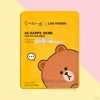 The Crème Shop X LINE FRIENDS New Arrivals Be Happy, Skin! BROWN Printed Essence Sheet Mask | Vitamin C + Vitamin E