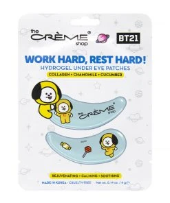 The Crème Shop X BT21 New Arrivals “Work Hard, Rest Hard!” CHIMMY Hydrogel Under Eye Patches | Rejuvenating, Calming, & Soothing