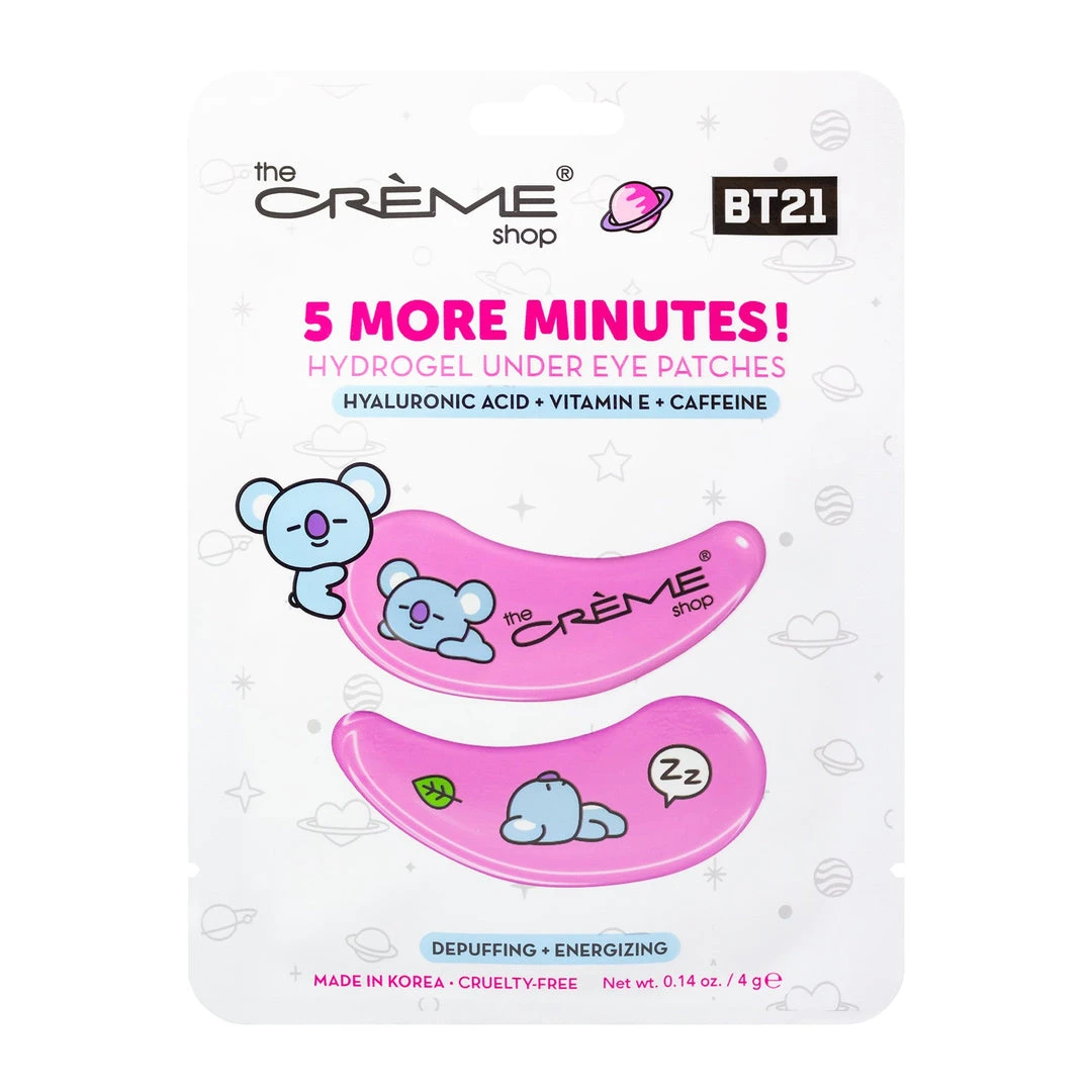 The Crème Shop X BT21 New Arrivals “5 More Minutes!” KOYA Hydrogel Under Eye Patches | Depuffing & Energizing 3 The Crème Shop X BT21 New Arrivals “5 More Minutes!” KOYA Hydrogel Under Eye Patches | Depuffing & Energizing