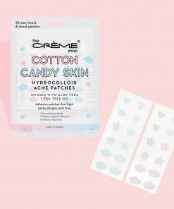 The Crème Shop Cotton Candy Skin - Hydrocolloid Acne Patches | Infused With Aloe Vera + Tea Tree