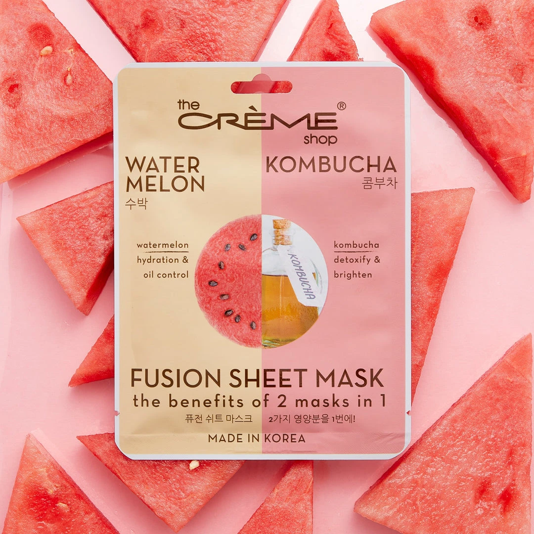 The Crème Shop Watermelon & Kombucha Fusion Sheet Mask 1 The Crème Shop Watermelon & Kombucha Fusion Sheet Mask