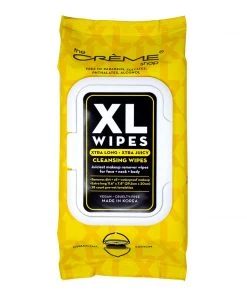 The Crème Shop XL Makeup Removing Cleansing Wipes - Charcoal & Lemon