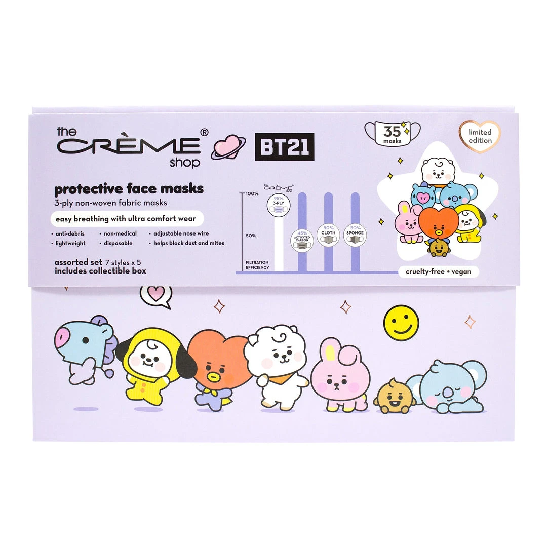 The Crème Shop X BT21 BABY New Arrivals The Crème Shop | BT21 BABY: Protective Face Mask Set + Collectible Box The Crème Shop X BT21 BABY New Arrivals The Crème Shop | BT21 BABY: Protective Face Mask Set + Collectible Box