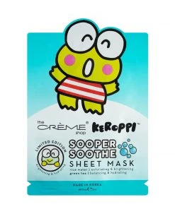 The Crème Shop X Sanrio Collabs Keroppi Sooper Soothe Sheet Mask