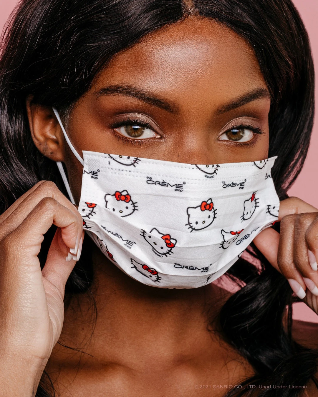 The Crème Shop X Sanrio Hello Kitty 3-Ply Disposable Protective Face Mask | Classic White New Arrivals 7 The Crème Shop X Sanrio Hello Kitty 3-Ply Disposable Protective Face Mask | Classic White New Arrivals