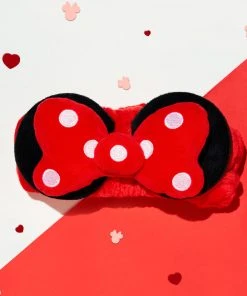 The Crème Shop X Disney New Arrivals The Crème Shop | Disney: 3D Teddy Headyband™ In "Spotted In Red"
