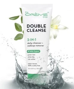 The Crème Shop Best Sellers 2-in-1 Facial Foam Cleanser | Green Tea + White Lily + Rice Water