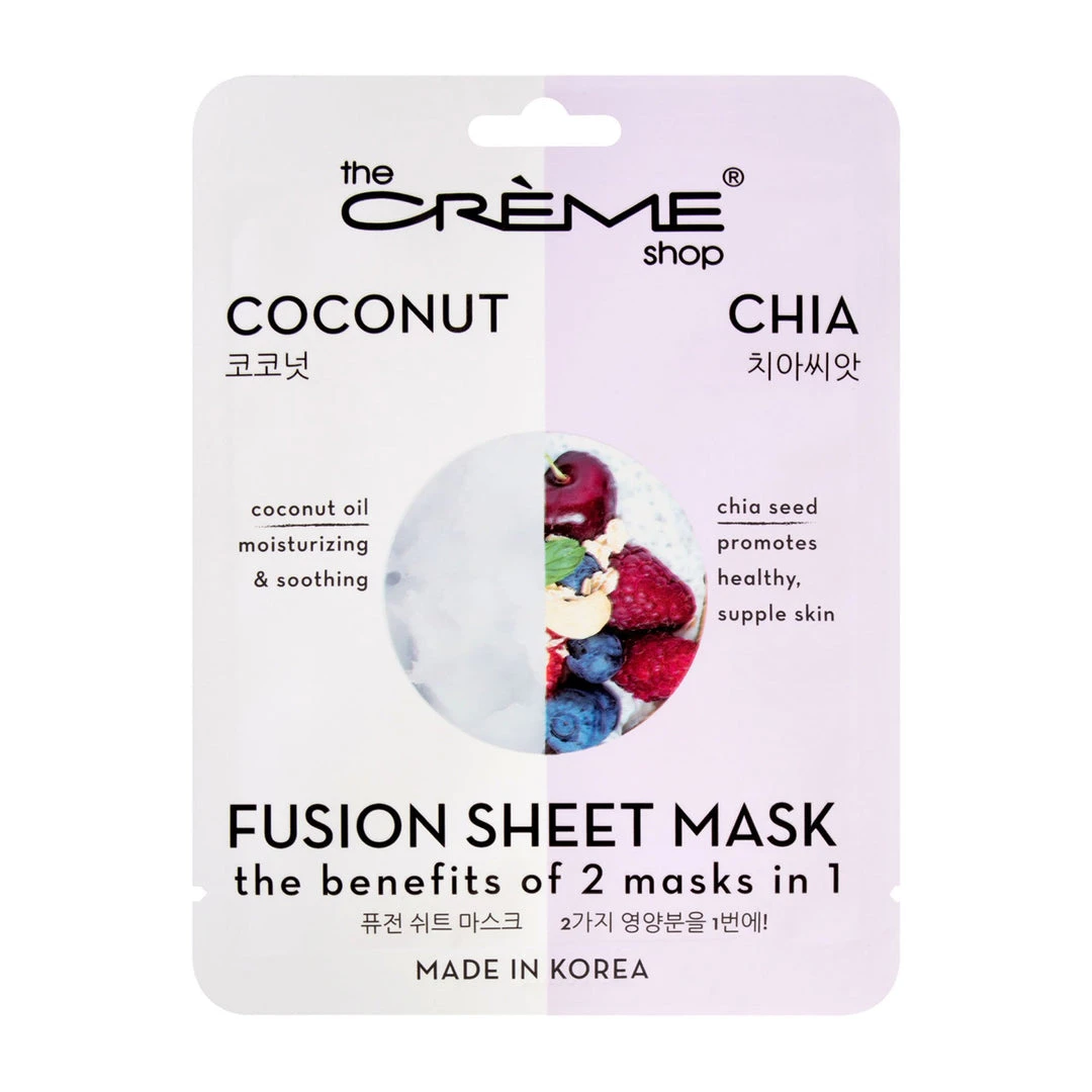 The Crème Shop Coconut & Chia Fusion Sheet Mask 2 The Crème Shop Coconut & Chia Fusion Sheet Mask