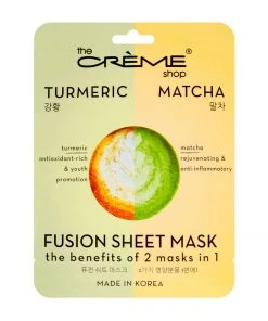 The Crème Shop Turmeric & Matcha Fusion Sheet Mask New Arrivals