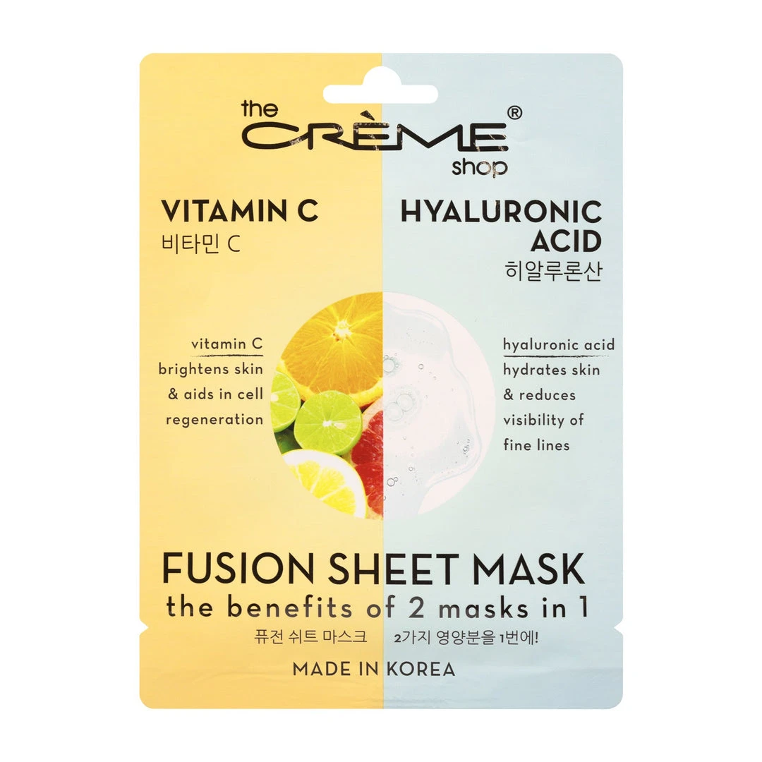 The Crème Shop Vitamin C & Hyaluronic Acid Fusion Sheet Mask The Crème Shop Vitamin C & Hyaluronic Acid Fusion Sheet Mask