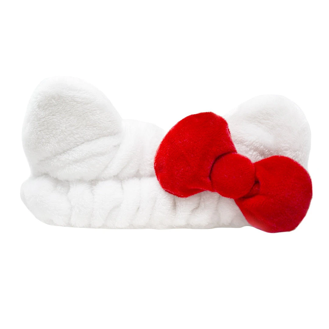 The Crème Shop X Sanrio New Arrivals Plush Spa Headband With Hello Kitty's Signature Bow | Cruelty-Free & Vegan 4 The Crème Shop X Sanrio New Arrivals Plush Spa Headband With Hello Kitty's Signature Bow | Cruelty-Free & Vegan