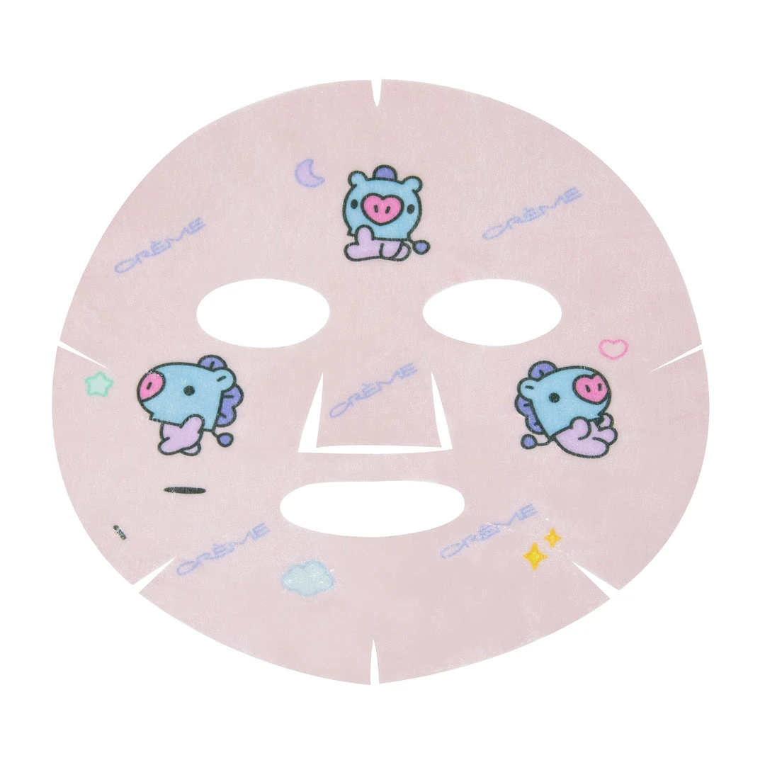 The Crème Shop X BT21 BABY SMOOTH Like Baby MANG Printed Essence Sheet Mask (Collagen, PHA, Superberry Blend) 2 The Crème Shop X BT21 BABY SMOOTH Like Baby MANG Printed Essence Sheet Mask (Collagen, PHA, Superberry Blend)