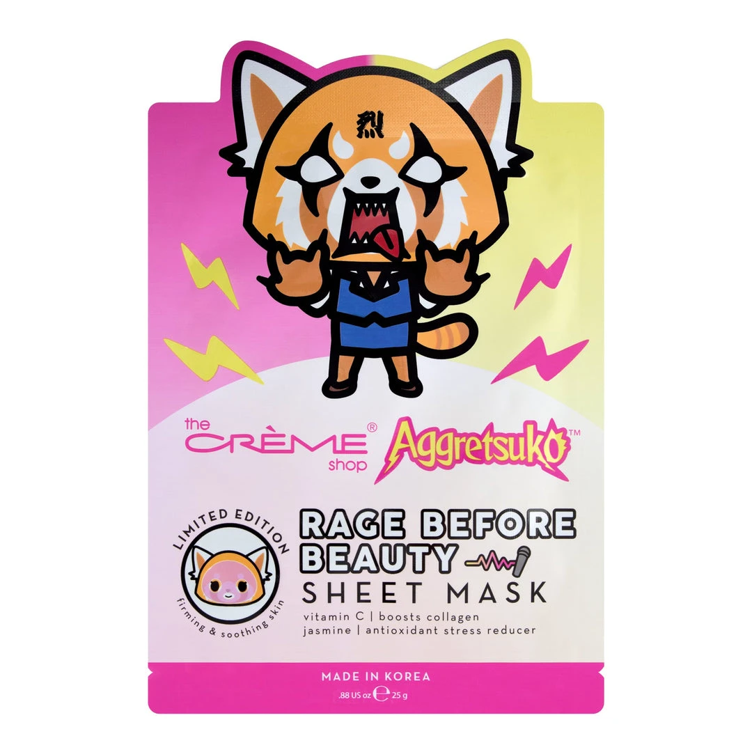 The Crème Shop X Sanrio Aggretsuko Rage Before Beauty Sheet Mask New Arrivals 1 The Crème Shop X Sanrio Aggretsuko Rage Before Beauty Sheet Mask New Arrivals