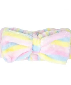 The Crème Shop Pastel Striped Spa Teddy Headyband™ | Cruelty-Free & Vegan