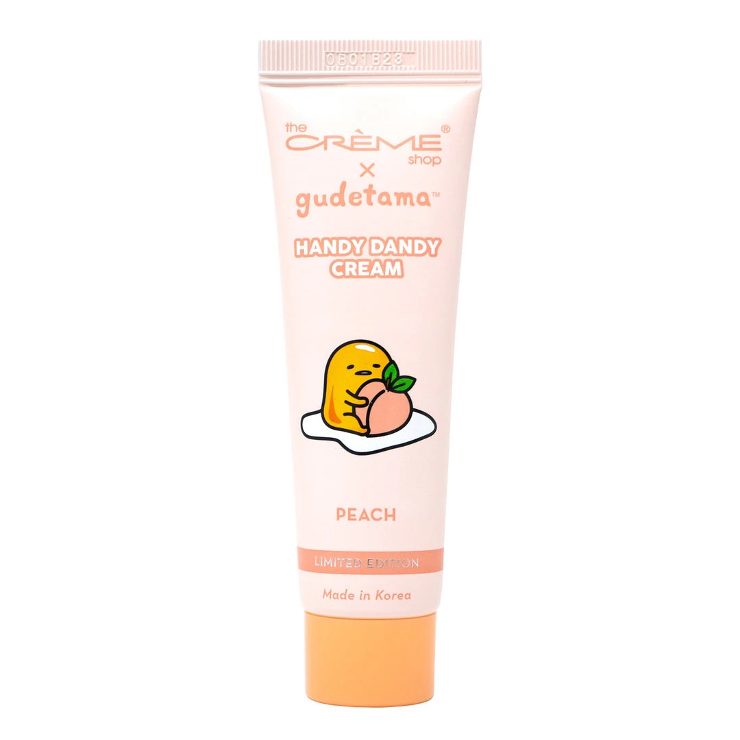 The Crème Shop X Sanrio Collabs The Crème Shop X Gudetama Handy Dandy Cream (Limited Edition) | Peach (Travel-Sized) 1 The Crème Shop X Sanrio Collabs The Crème Shop X Gudetama Handy Dandy Cream (Limited Edition) | Peach (Travel-Sized)